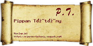 Pippan Tétény névjegykártya